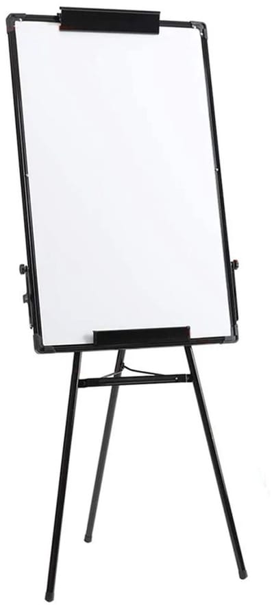 Magnetisch Whiteboard - Verrijdbaar Bord - Presenteren en Noteren - Glad Schrijfoppervlak - 90 x 60 cm - Wit