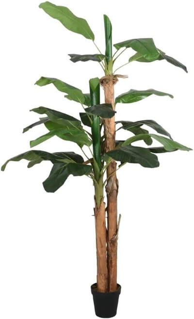 Kunst Bananenboom - Nep Plant - Binnen Decoratie - Onderhoudsvrij - 200 cm - Groen