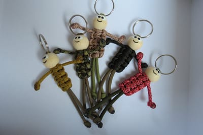 Gelukspoppetje Camo Set van 5 Sleutelhangers