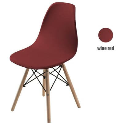 Housse de siège solide pour chaise à coque lavable amovible sans bras housse de chaise Banquet maison hôtel housse de siège 1 piece rouge vin
