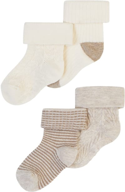 Noppies Sokken Unisex Socks 4-pack A Baby Maat 0-3M
