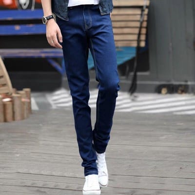 WTEMPO Jeans pour Homme Été Section Fine Couleur Unie Ample Stretch Slim Jeans Pantalon Droit Simple Décontracté Respirant Jeans Personnalité 36 black
