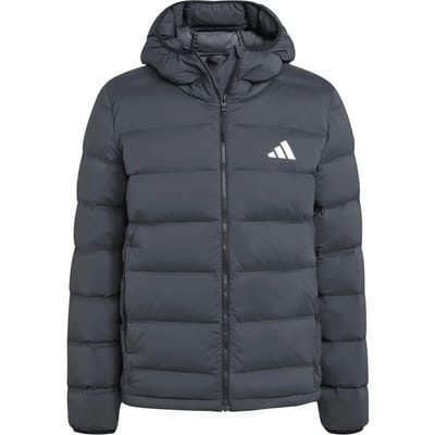 adidas Jas Heren Helionic Climawarm Stretch Hooded Down Zwart - Maat L
