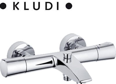 Kludi Zenta badkraan thermostatisch met omstel en koppelingen chroom