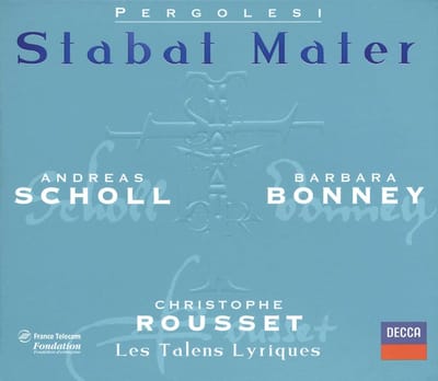 Barbara Bonney, Andreas Scholl, Les Talens Lyrique - Pergolesi: Stabat Mater; Salve Regina In F Minor; (CD) (Complete)