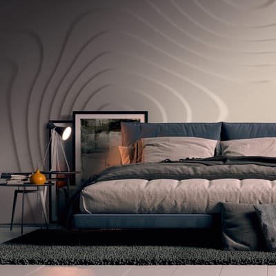 Fotobehang Profhome 382921-GU vliesbehang hardvinyl warmdruk in reliëf glad 3D mat beige ivoorkleurig 3,71 m x 2,8 m