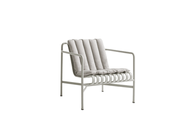 HAY Palissade Soft Gewatteerd kussen voor Lounge Chair Laag - grijs