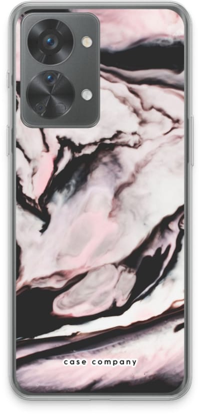 Case Company® - Hoesje geschikt voor OnePlus Nord 2T hoesje - Roze stroom - Soft Cover Telefoonhoesje - Bescherming aan alle Kanten en Schermrand
