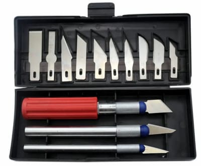 Scalpel Mesjes - 17-Delig - RVS - Scalpelmesjes - Scalpel Mesjes - Hobbymes - Chirurgisch Mesje - Hobby modelleerset - Precisie mesjes