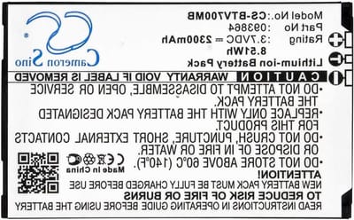 Babyfoon Batterij - Vervangende Accu - Babyfoon Gebruik - Oplaadbaar Li-ion - 2300mAh - Zwart