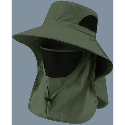 Zomer Zon Hoeden UV Bescherming Buiten Jacht Visserij Pet Voor Mannen Vrouwen Wandelen Kamperen Vizier Bucket Hat Nekflap Vissershoed