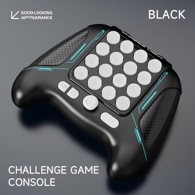 Chases Light Spelconsole Elektronisch Pop Lichtgevend Snel Drukken Spelhandvat Speelgoed Voor Kinderen Volwassenen Fidget Anti Stress Verlichting Speelgoed black