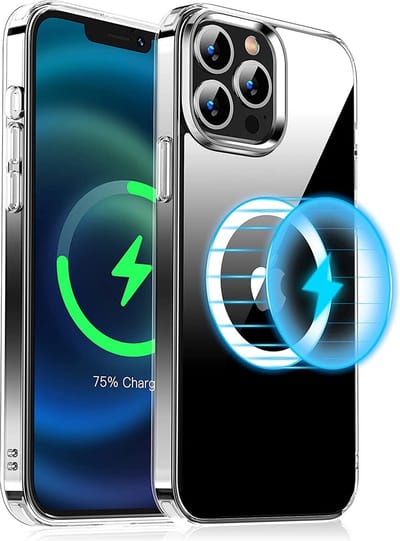 Hoesje Geschikt voor iPhone 14 Magsafe hoes - Hoesje Geschikt voor iPhone 14 hoesje Transparant Shockproof anti cover