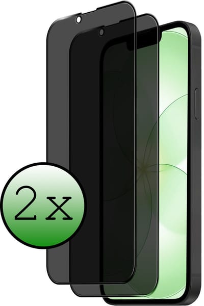 Screenprotector - 2 Stuks Geschikt voor Apple iPhone 17e - Privacy Filter - Beschermglas - Gehard Glas - Tempered Glass - Screen Protector