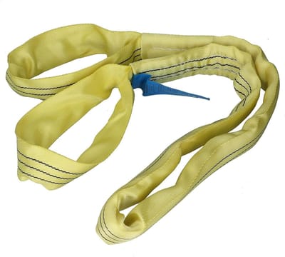 Hijsband 3 ton - Hefband PES - Zwaar Hijswerk - Zachte Bescherming - 6 meter - Geel