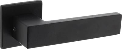 Intersteel Deurkruk Amsterdam op vierkante rozet 50x50x5 mm mat zwart