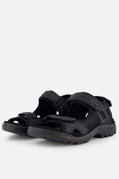 Ecco Receptor Heren Sandalen - Zwart - Leer