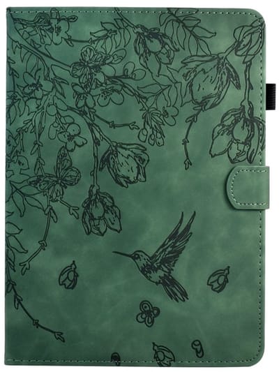 Bescherm-Etui Map Cover geschikt voor Apple iPad 10 - 11 - A16 - 10.9 - Kolibrie - Groen - A2696