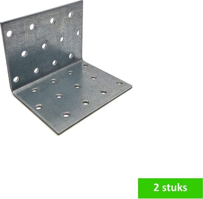 TQ4U verbindingshoek | 60 x 60 x 80 mm | dikte 2.5 mm | verzinkt | 2 STUKS