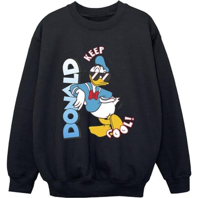 Disney Jongens Donald Duck Cool Sweatshirt (Zwart)