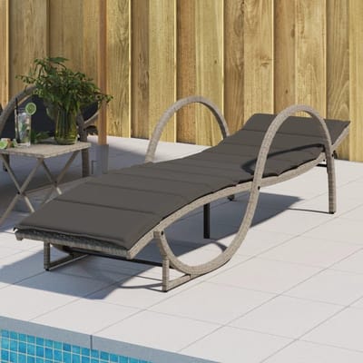 Ligstoel met kussen - Relaxstoel buiten - Genieten van de zon - 3 verstelbare posities - 60 x 199 cm