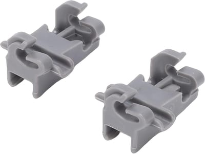 Vaatwasrek Clips - Onderrek Houder - Vaatwasser Reparatie - Specifieke Onderdeelnr Compatibel - 498 x 3 x 198 cm - Wit