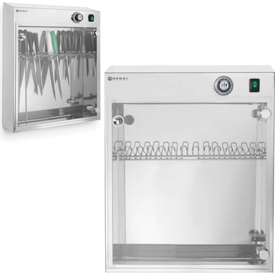 HENDI UV sterilisator – roestvast staal – capaciteit 14 messen – ingebouwde timer – 510x160x625 mm
