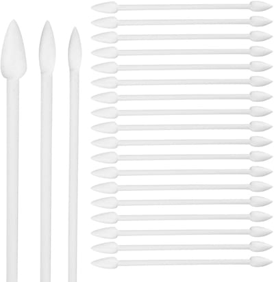 Dailygoods - Dubbelzijdige schoonmaak wattenstaafjes - Precisie wattenbuds - Multifunctionele toelopende punten - 150 stuks - Ideaal voor elektronica...