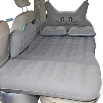 Luchtbed Auto - Autobed Opblaasbaar - Reizen met Kinderen - Schokabsorberend - 170x80cm - Grijs