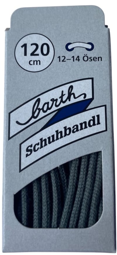 Dunne ronde veter Grijs 120cm (Barth