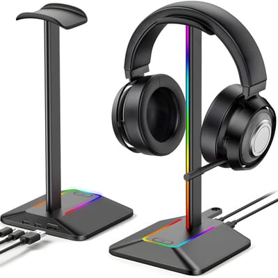 Cosensi - Dailygoods - Universele Hoofdtelefoonhouder met RGB Verlichting