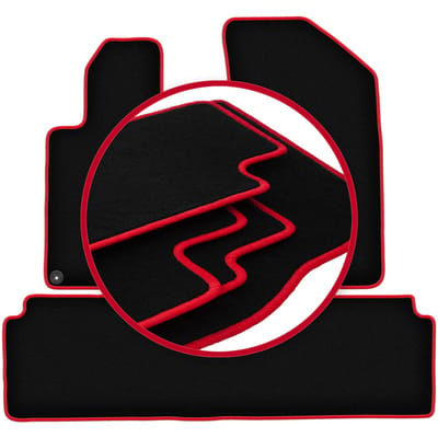 CARLUX-RED automatten voor: Peugeot 508 I sedan, stationwagen, SW, RXH (2010-2018)