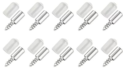 20Pcs (10 Set) Zelftappende Schroeven Kast Laminaat Ondersteuning Laminaat Houder Schroef Zelftappende Geïntegreerde Schroef Kast Plank Houder