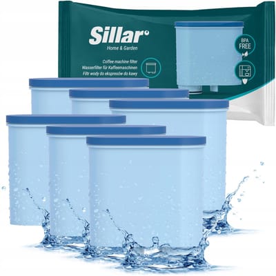 6x Sillar Waterfilters voor Philips Saeco - voor Koffiemachines - waterfilters voor Incanto, Intelia Deluxe, GranBaristo, LatteGo - waterfilter CA6903