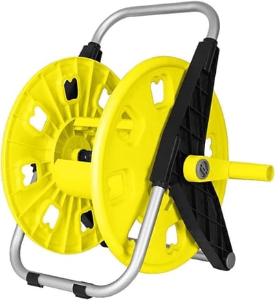 Draagbare Slanghaspel - Slangwagen Mobiel - Tuin Water Geven - Gemakkelijke Slinger - 40-60m Slang - Zwart