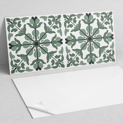 Coloray Wandpanelen Zelfklevend - Plantenpatroon met symmetrie PVC Wandpaneel - 100 cm x 50 cm - Groente Wandbekleding Zelfklevend - 1 stuk - Texturen Wandpanelen Zelfklevend - Wandpaneel Keuken - Wandpanelen Badkamer