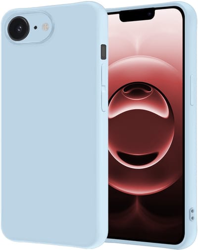 Hoesje - Geschikt voor Apple iPhone 16e / 17e - Sterk & Shockproof - Hoes Cover - Siliconen Case - Lichtblauw
