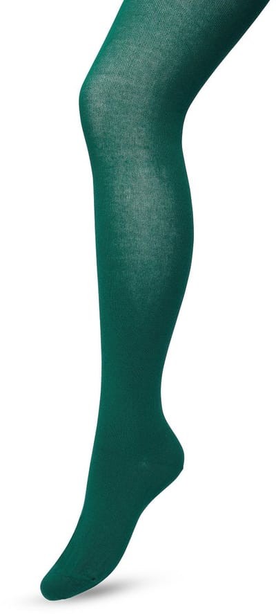 Bonnie Doon Biologisch Katoenen Maillot Dames Donker Groen maat 36/38 S - Uitstekende pasvorm - Gladde Naden - OEKO-TEX gecertificeerd - Bio Cotton Tights - Duurzaam Huidvriendelijk Bio Katoen - Donkergroen - Trekking Green - BP051900.380