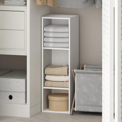 Multifunctionele 3-Tier Kleding en Kast Organizer Plank - Wit