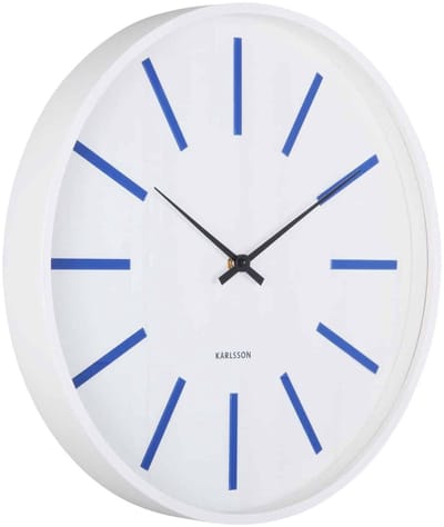 Karlsson Wandklok Arruga Retro - Kobaltblauw - Ø40cm - Wandklok Modern