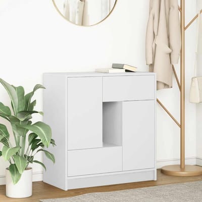 vidaXL - Dressoir - met - lades - en - deuren - 70,5x34x74,5 - cm - wit