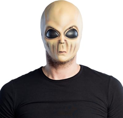 Boland - Latex masker Wrinkly alien - Volwassenen - Alien - Halloween en Horror- Sciencefiction