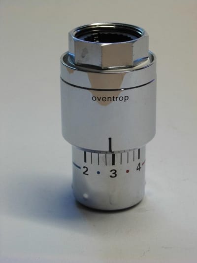 Thermostaatkraan - Radiatorkraan - Verwarming Regelen - Vloeistofsensor - M30 x 15 mm - Chroom