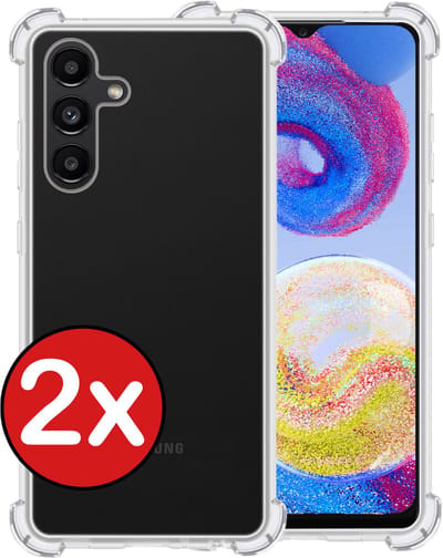 Hoesje - 2 Stuks - Geschikt voor Samsung Galaxy A04s - Sterk & Shockproof - Back Cover - Siliconen Case - Telefoon Hoes Shock Proof - Telefoonhoes - Transparant
