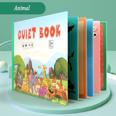 Livre d'activités Montessori Mon premier livre d'activités Jeu d'association d'animaux et de fruits Jeu de chiffres Puzzle à faire soi-même Jouets éducatifs pour enfants