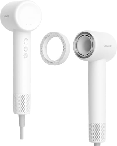 COSHARE SuperFlowSE - HD20E - White-onische Haardroger-Lichtgewicht-Reisföhn-1300W-Met geurring- Slechts 360g