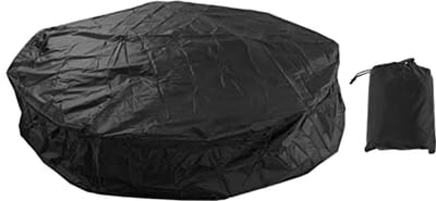 Ronde Hottubafdekking Waterdicht 190 Zilver Polyester 210x30cm - Compact en Opvouwbaar