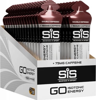 SIS GO Energy + Caffeine Gels (30x60ml) Double Espresso - Energie & Uithoudingsvermogen - Energie Gels