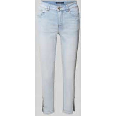 Slim fit jeans met viscose in verkorte pasvorm