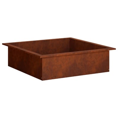vidaXL - Vuurschaal - Ring - Roestkleurig - 90 - x - 90 - x - 25 - cm - weervast - staal